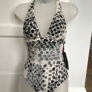 Gideon Oberson One-Piece Lined Swimsuit, New
